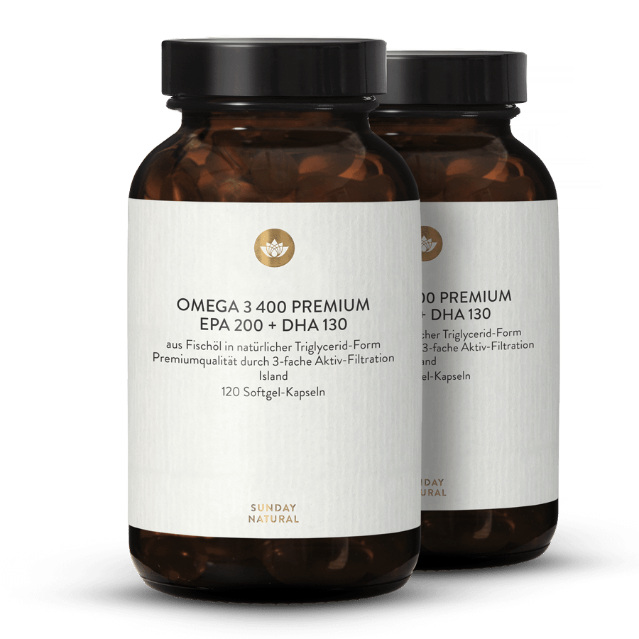 Omega 3 400 Premium 2x120 Softgels