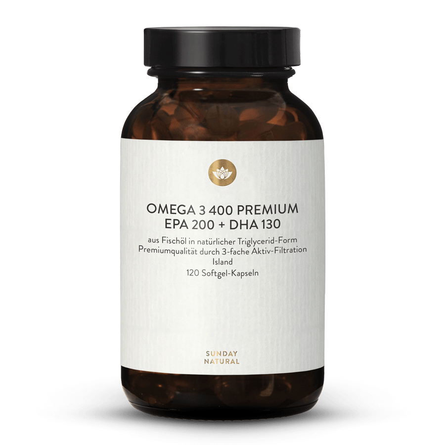 Omega 3 400 Premium Softgel-Kapseln 120 Softgels