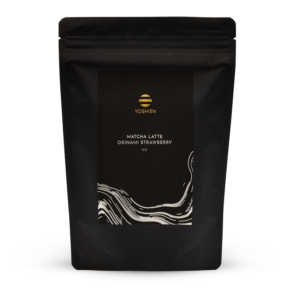 Matcha Latte Okinami Fraise Bio 150 g