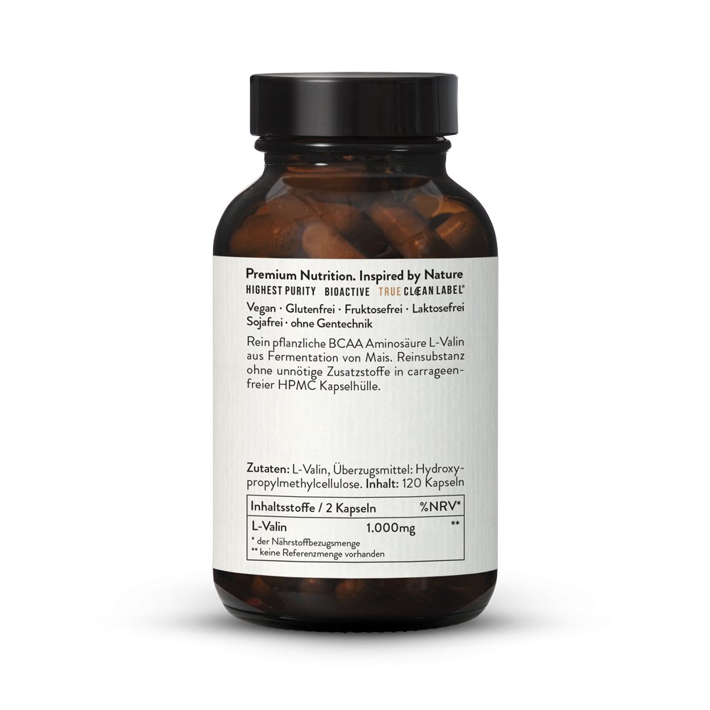 L-Valin 500 Kapseln Aus Fermentation, Vegan