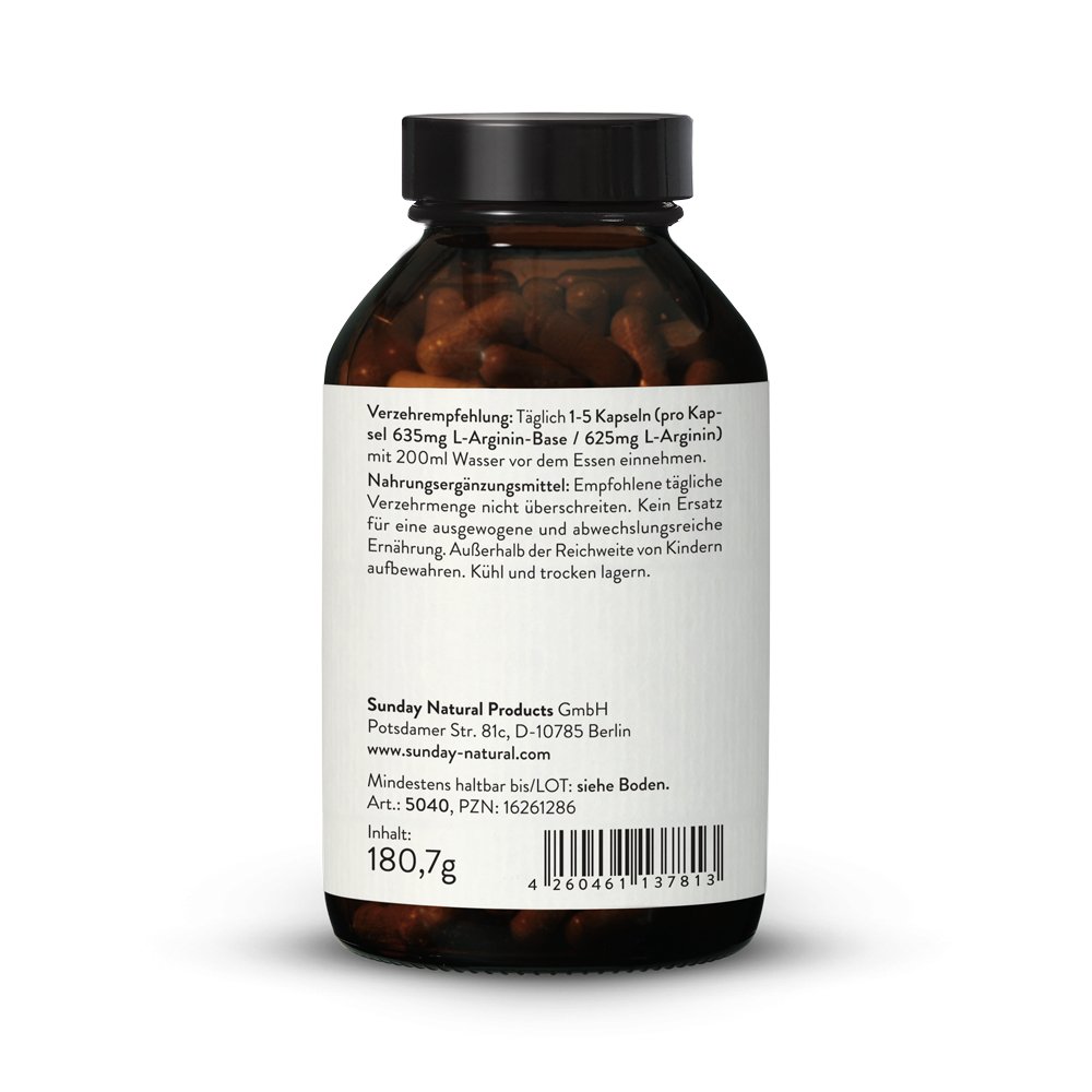 L-Arginin Base Kapseln Aus Fermentation, Vegan
