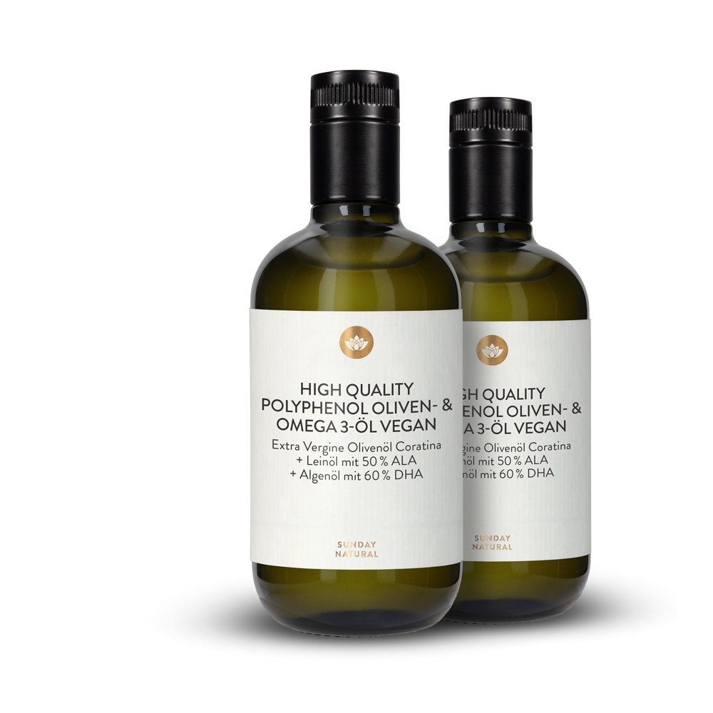 High Quality Polyphenol Oliven- & Omega 3-Öl vegan
