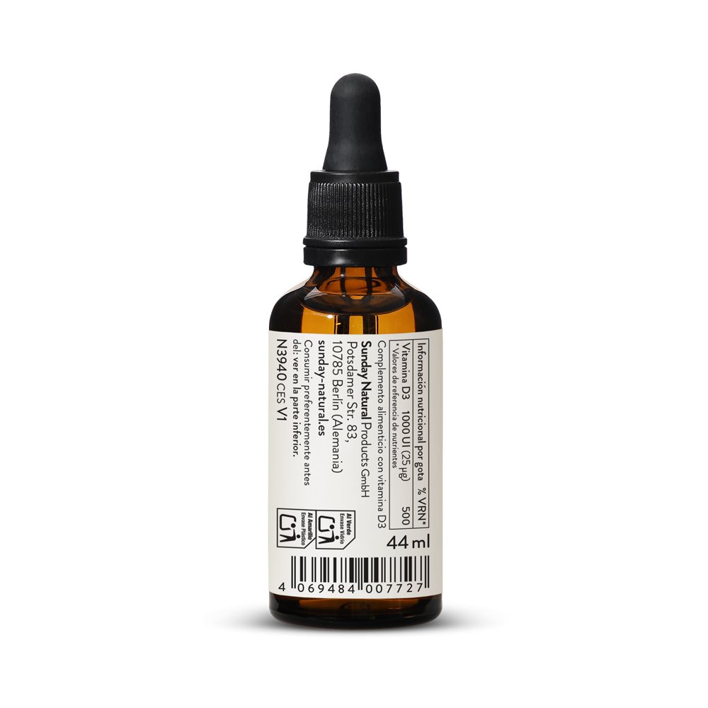 Vitamina D3 1000 UI Vegana 1750Gotas