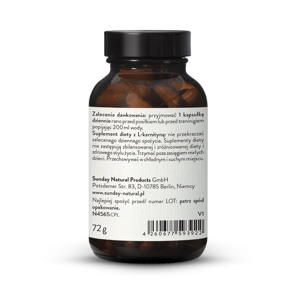L-karnityna 500mg w kapsukach
