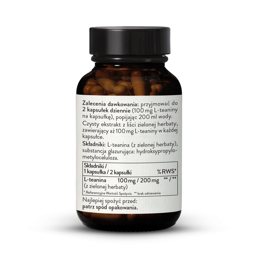 L-teanina ekstrakt z zielonej herbaty 100 mg