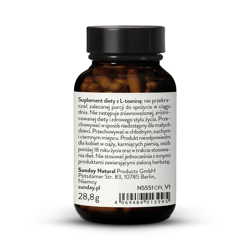 L-teanina ekstrakt z zielonej herbaty 100 mg