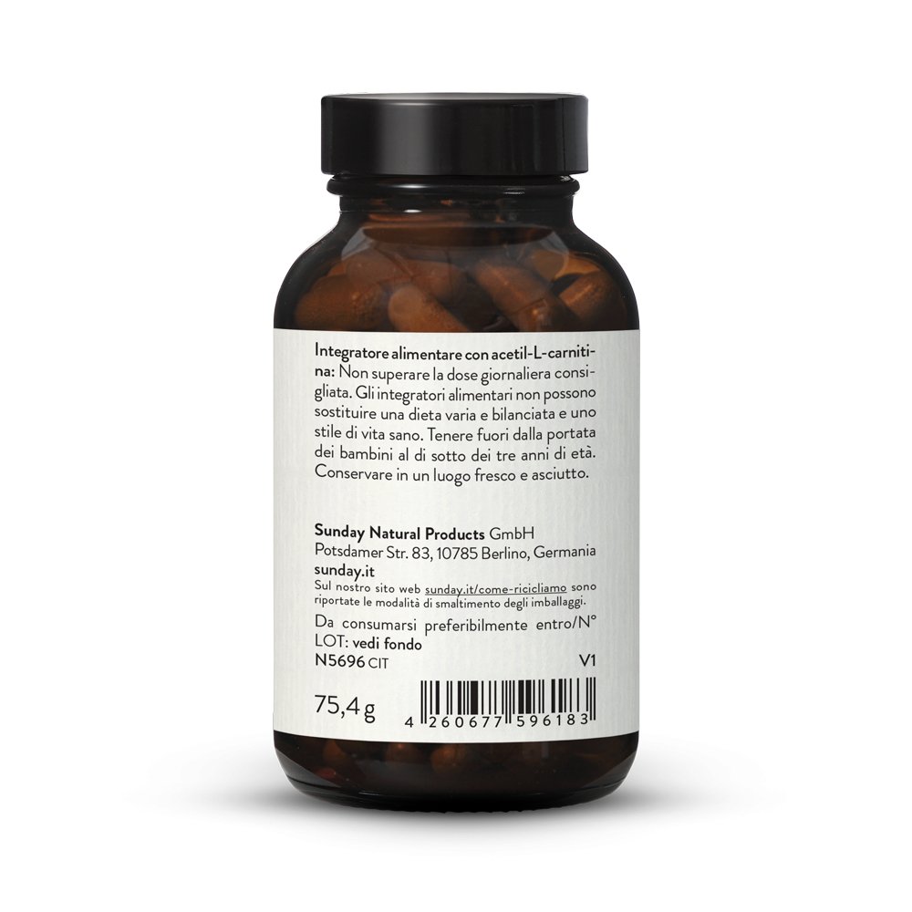 Acetil-L-carnitina 500 mg vegana 2x120 capsule