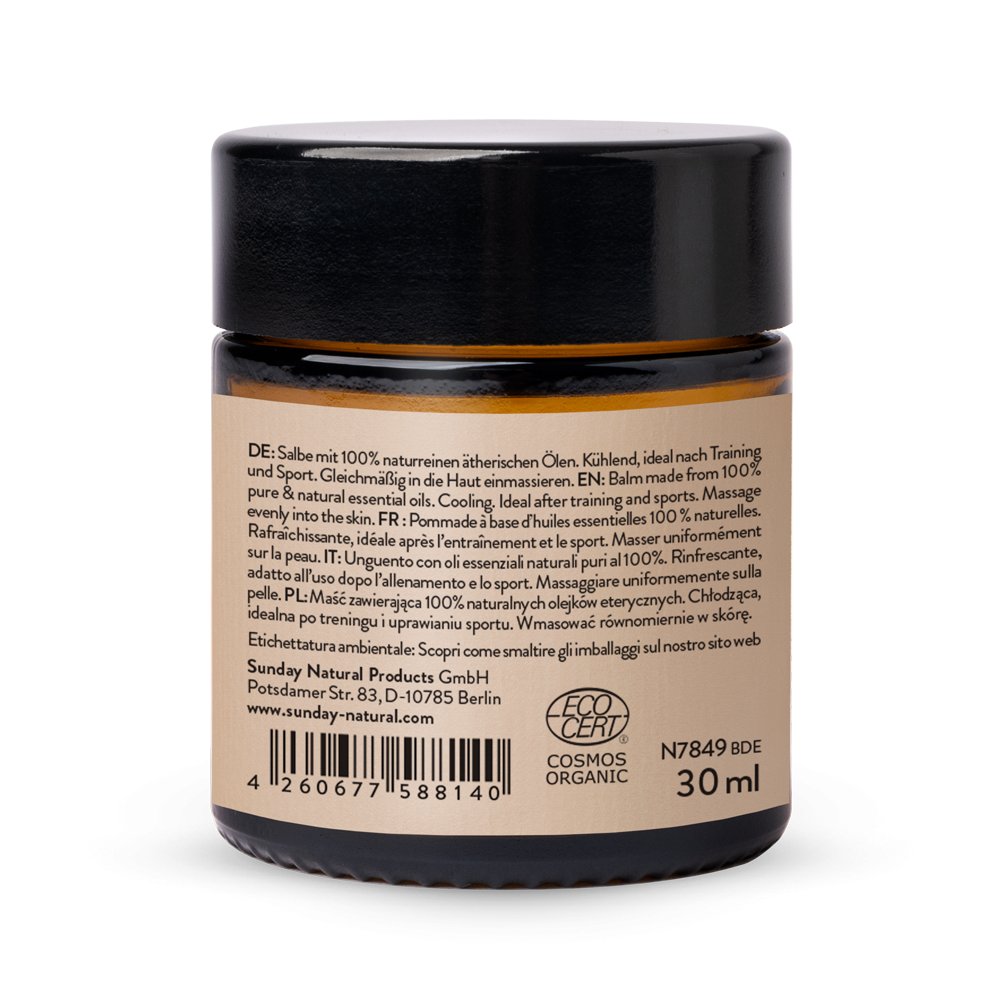 Cooling Balm Muscle Recovery Cosmos Organic