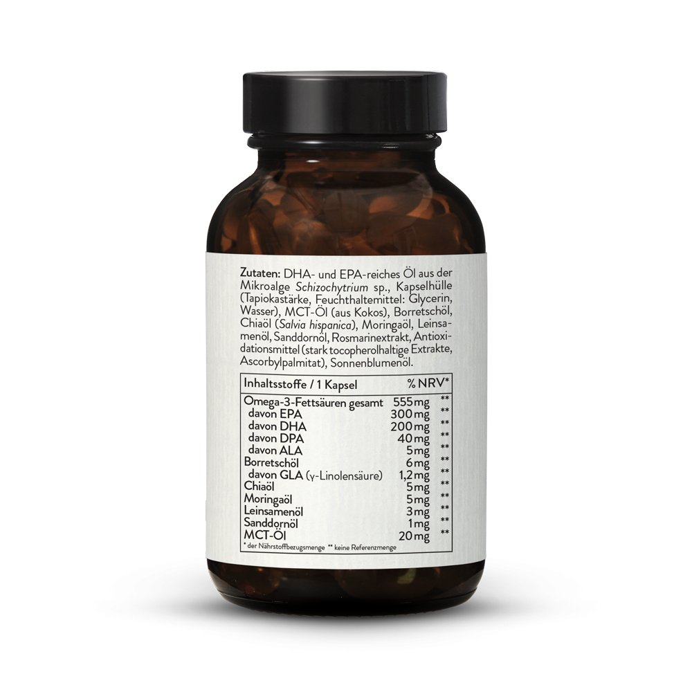 Omega 3 Complete EPA 300 + DHA 200 + ALA 5 vegan
