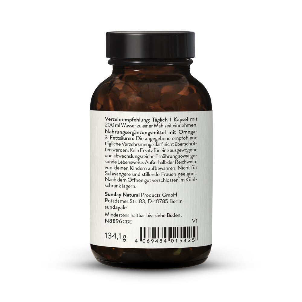 Omega 3 Complete EPA 300 + DHA 200 + ALA 5 vegan