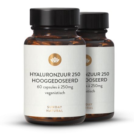 Hyaluronzuur 250 mg Premium veganistisch, uit fermentatie