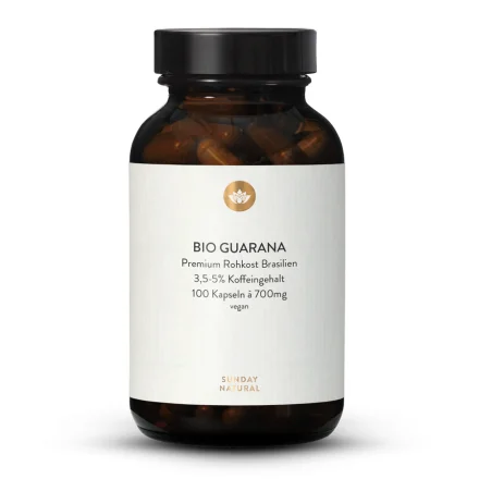 Bio Guarana Kapseln 700mg Kapseln 3,5-5% Koffein
