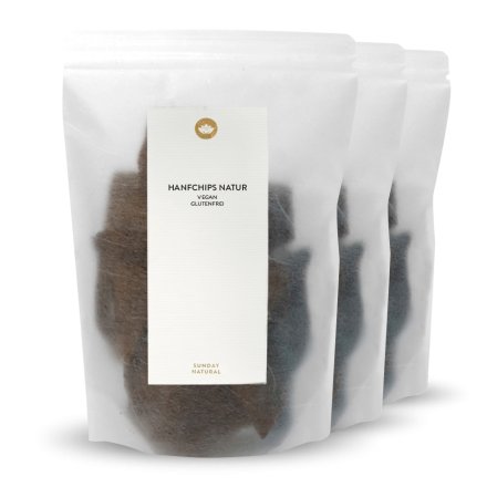 Hanfchips Natur Mit Hanfmehl  3er Set