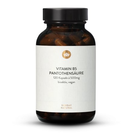 High-Dose Vitamin B5 Pantothenic Acid Capsules