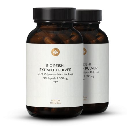 Bio Reishi Extrakt + Pulver Kapseln