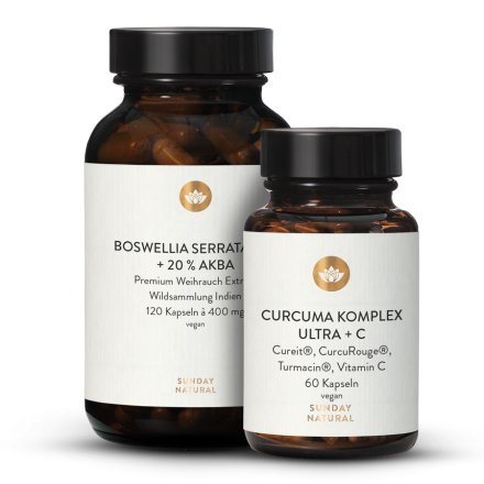 Curcumine Ultra + Vitamine C + Boswellia Serrata 85% + AKBA 20%