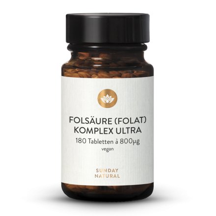 Folsäure (Folat) Komplex Ultra 800µg 