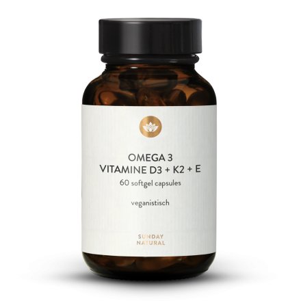 Omega 3 Plus Vitamine D3 + K2 + E Veganistisch