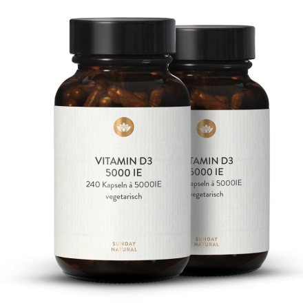 Vitamine D3 5000 Ui Dosage Élevé 2X240 Gélules