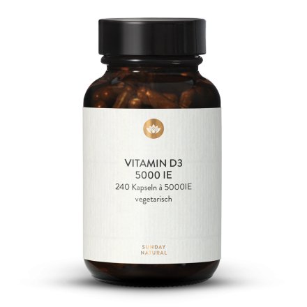Vitamine D3  5000 Ui Dosage Élevé 240 Gélules