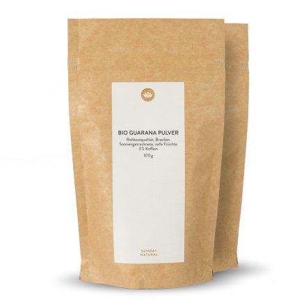 Bio Guarana Pulver Rohkost 2,7-3,2 % Koffein
