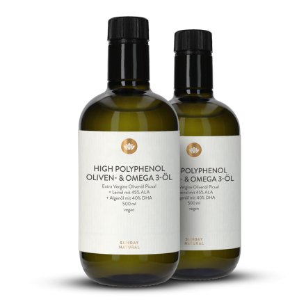 High Polyphenol Oliven- & Omega 3-Öl vegan