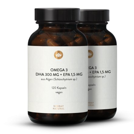 Omega 3 DHA 300mg + EPA 1,5mg vegan