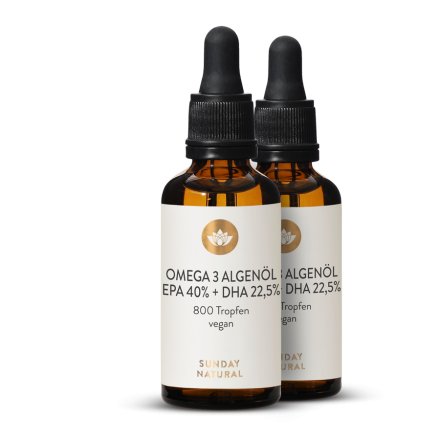 Omega 3 Algenöl EPA 40% + DHA 22,5% vegan