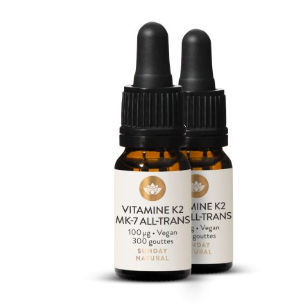 Vitamine K2 MK7 100 g tout-trans en gouttes (vegan)
