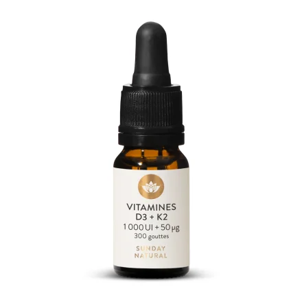 Vitamines D3 + K2 MK7 1000UI + 50g - 300Gouttes