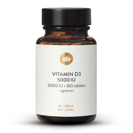 Vitamin D3 5000 IU Vysok Koncentrace, 365 Lisovanch Tablet