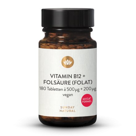 Vitamin B12 Mh3a + Folsure (Folat) 500g + 200g