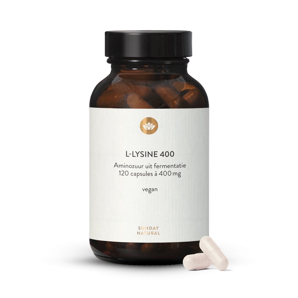 L-Lysine Produced by Fermentation 400mg Capsules, Vegan