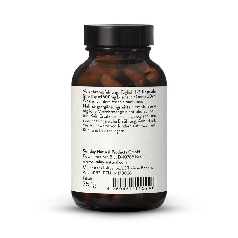 L-Isoleucin 500 Kapseln Aus Fermentation, Vegan