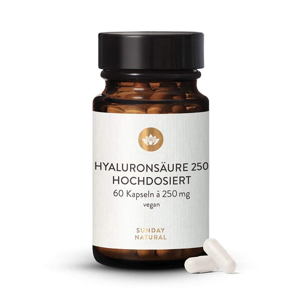 Hyaluronsure 250mg Premium Vegan, Aus Fermentation