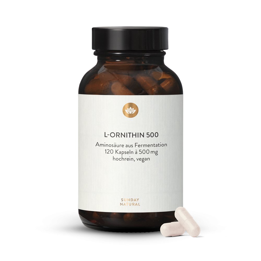 L-Ornithin 500 Kapseln Aus Fermentation, Vegan