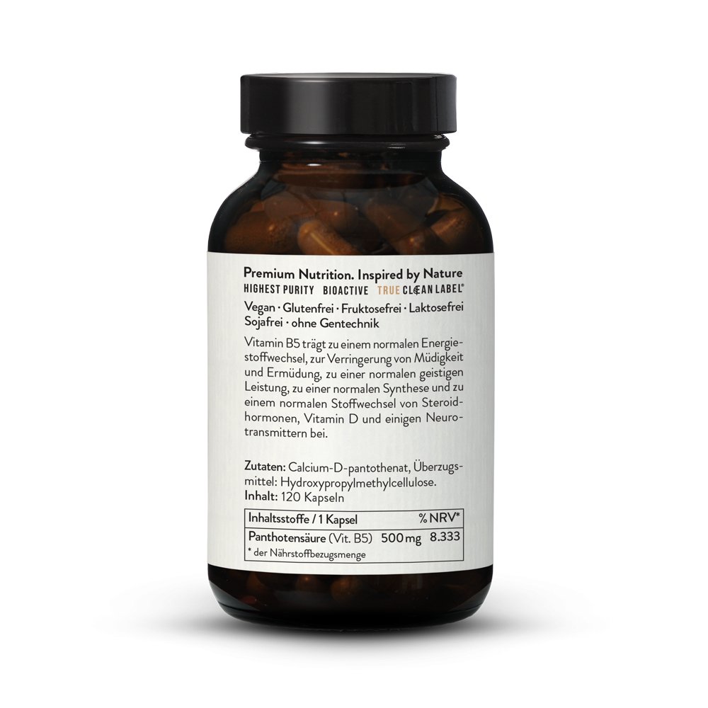 Vitamin B5 Pantothensure 500 mg Kapseln