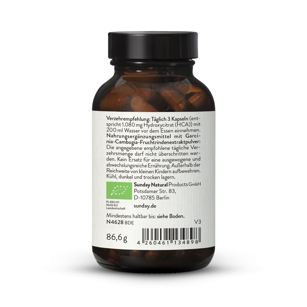 Garcinia Cambogia 95% HCA - Complément Alimentaire Perte De Poids, 1400mg, 30/60/120 Gélules, Neuf