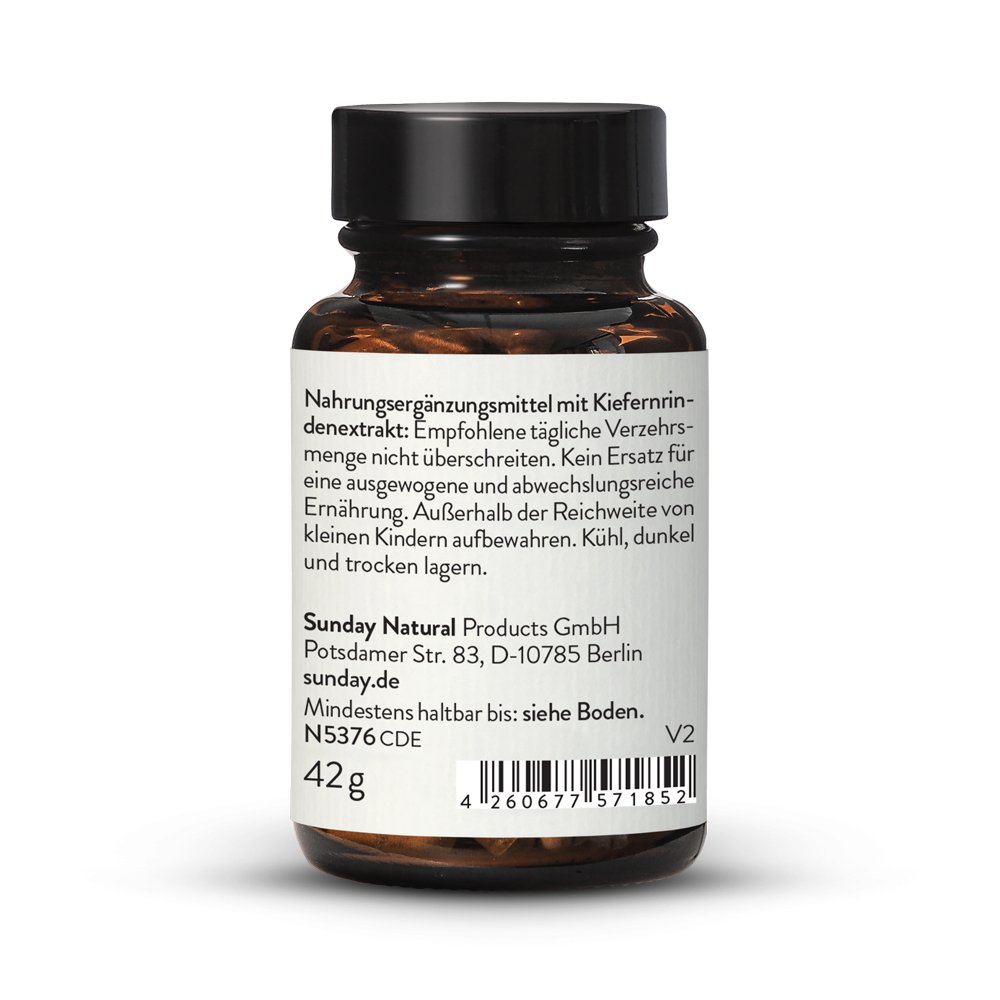 Pycnogenol ® Pine Bark Extract + Vitamin C. 60 Capsules