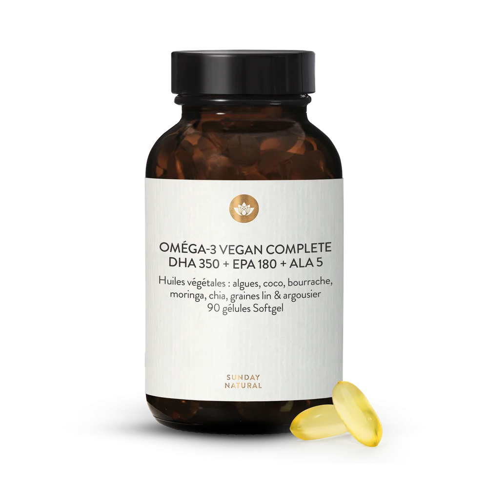 Oméga 3 Vegan Algues DHA EPA Sunday Natural