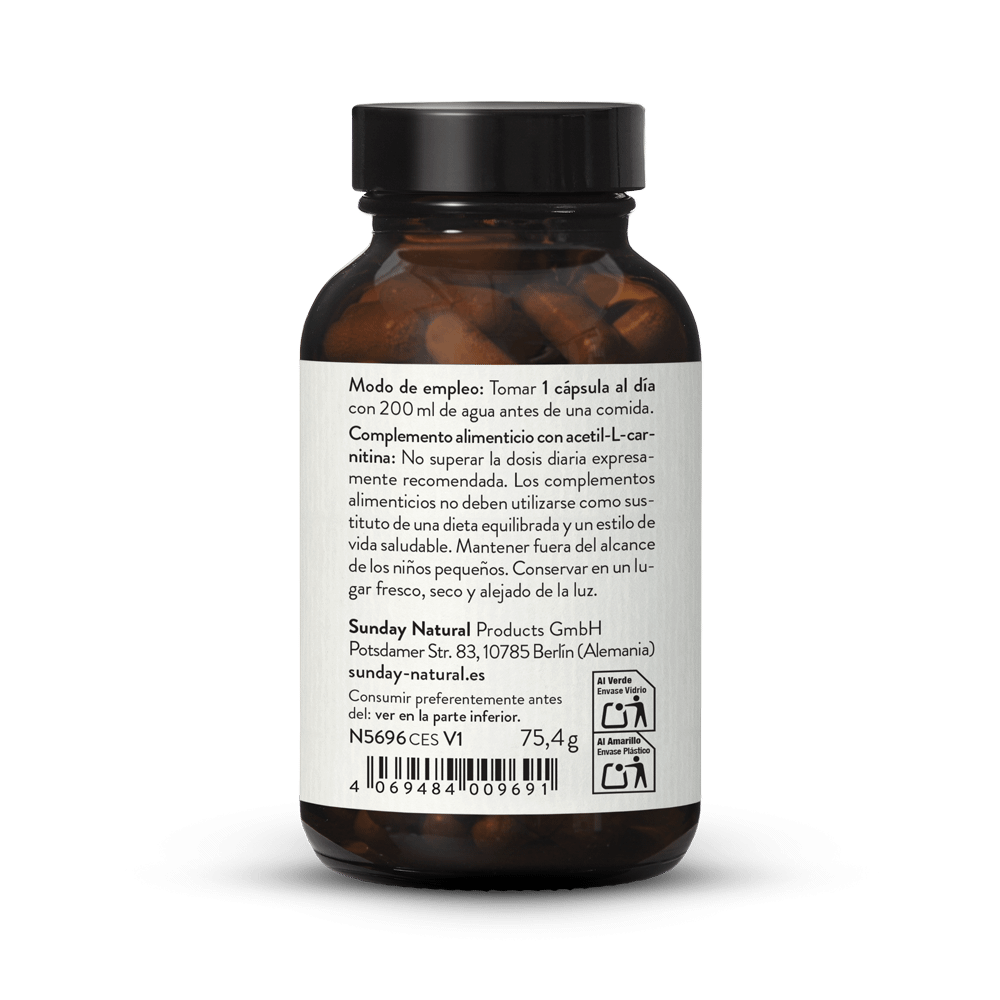 l carnitina y omega 3 Acetil-L-carnitina 500 mg vegana, 120 cápsulas The Final Countdown by goal:beauty Color:7R Medium Copper Blonde