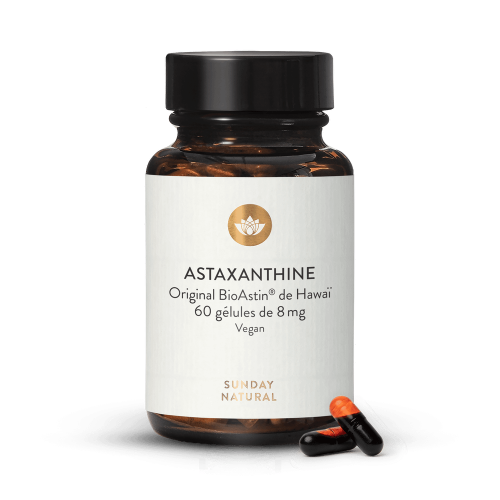 Astaxanthine BioAstin 8 mg Sunday Natural gélules Haematococcus pluvialis
