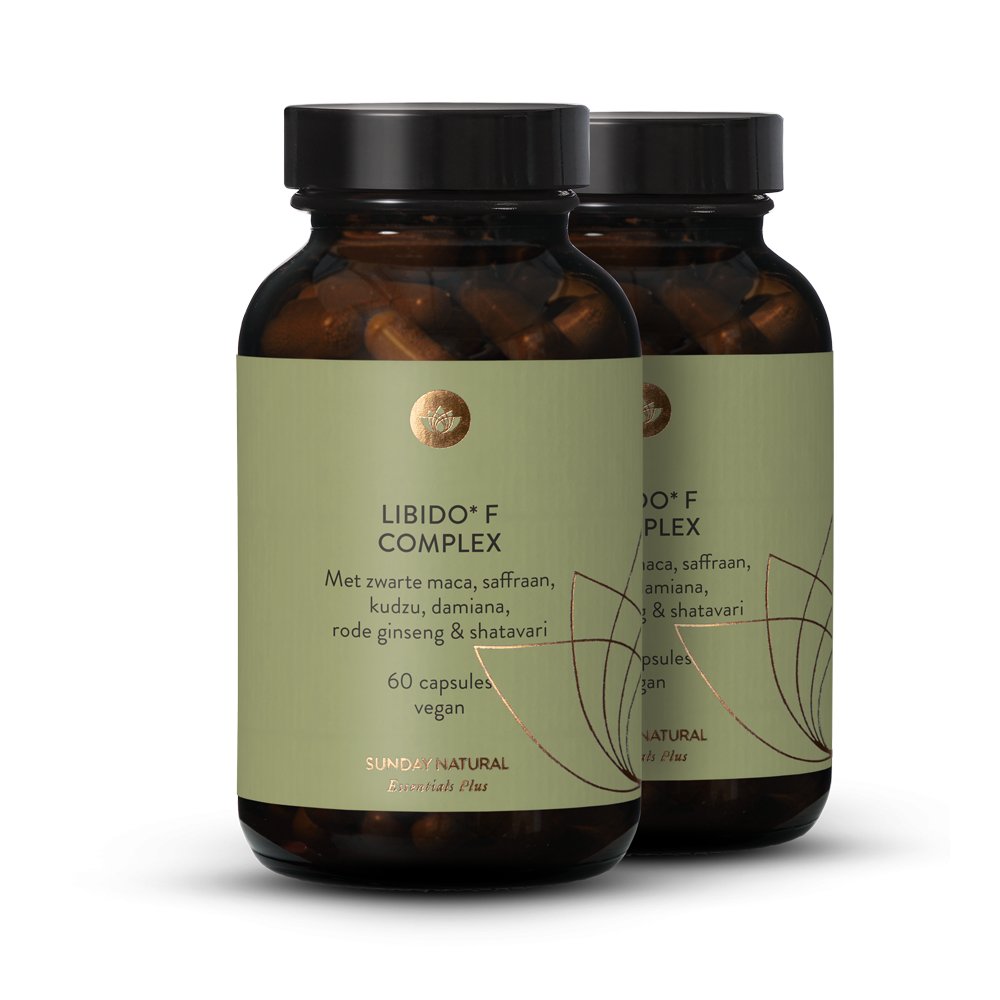 Libido V Complex. Zwarte maca, saffraan, kudzu 2x60 capsules