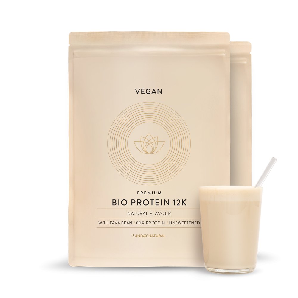 Organic Vegan Protein Powder 12K, Unsweetened 2x1000g
