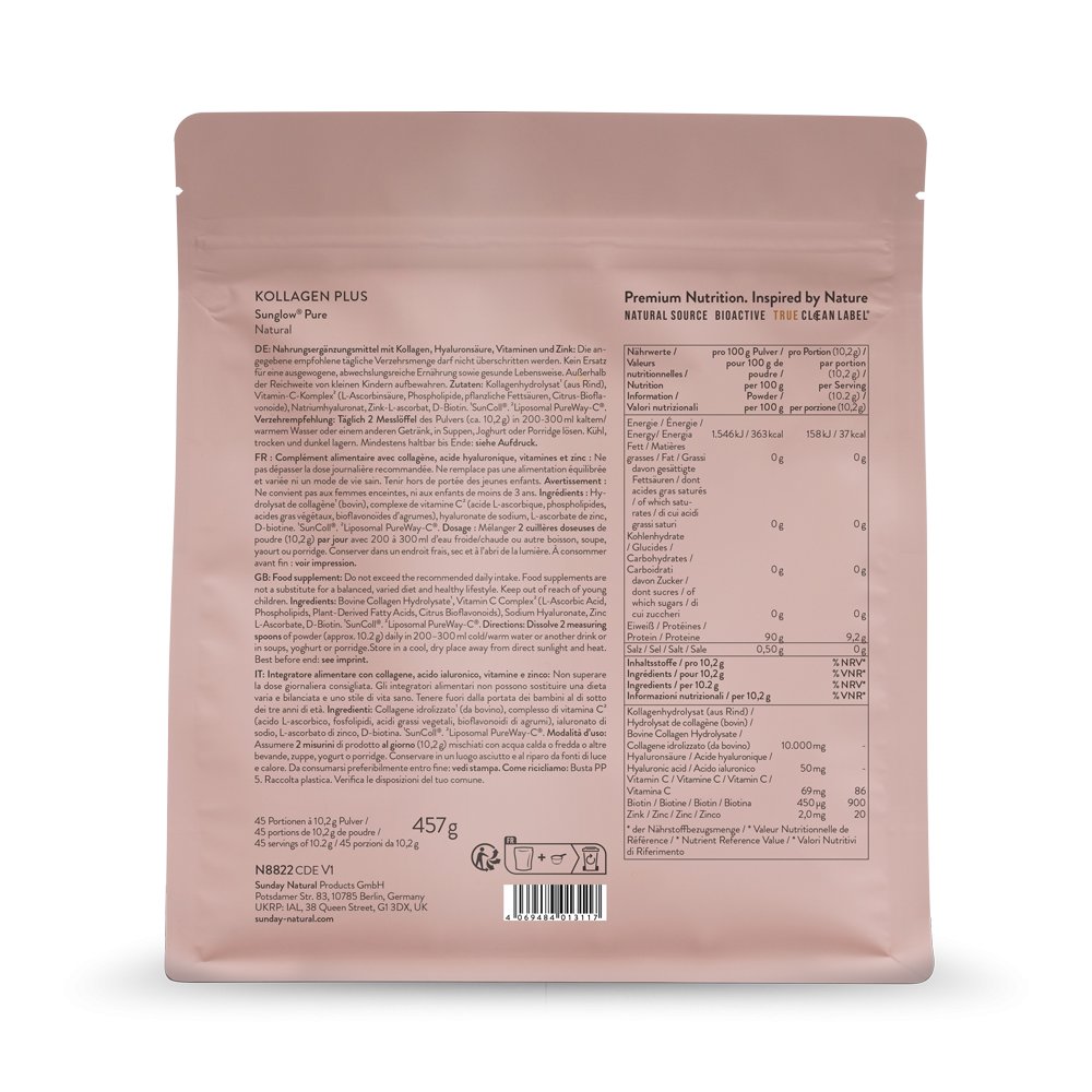 Acquista online collagene SunGlow® Pure in polvere