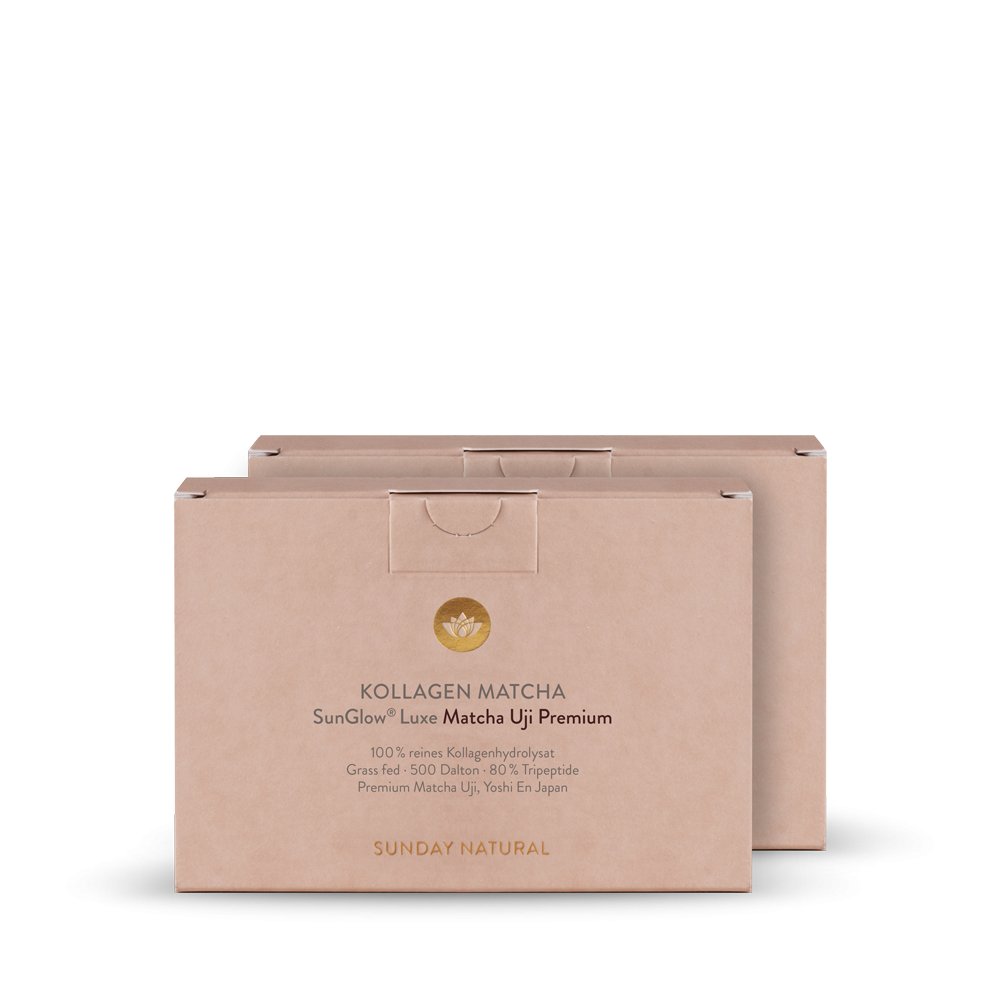 Premium Matcha Collageen SunGlow® Luxe 500 Da 25 Sachets