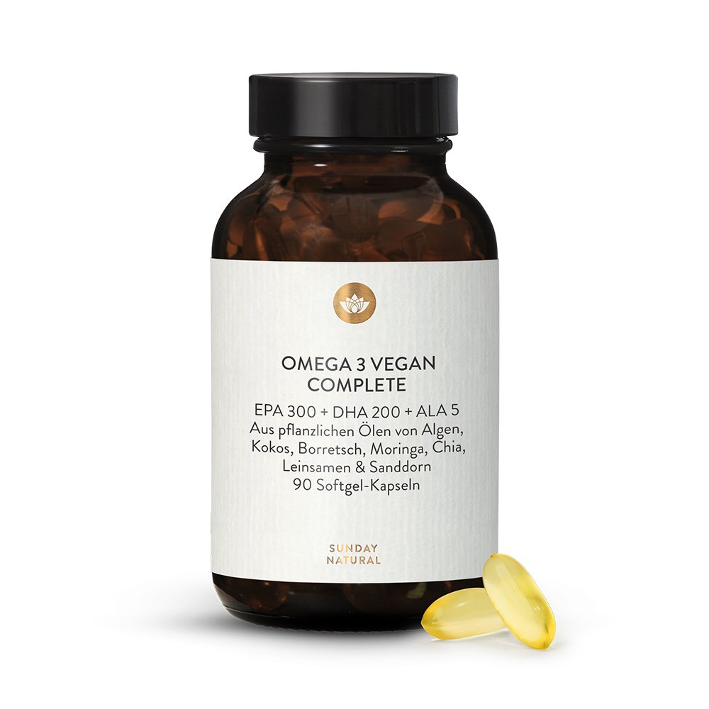 Omega 3 Complete EPA 300 + DHA 200 + ALA 5 vegan