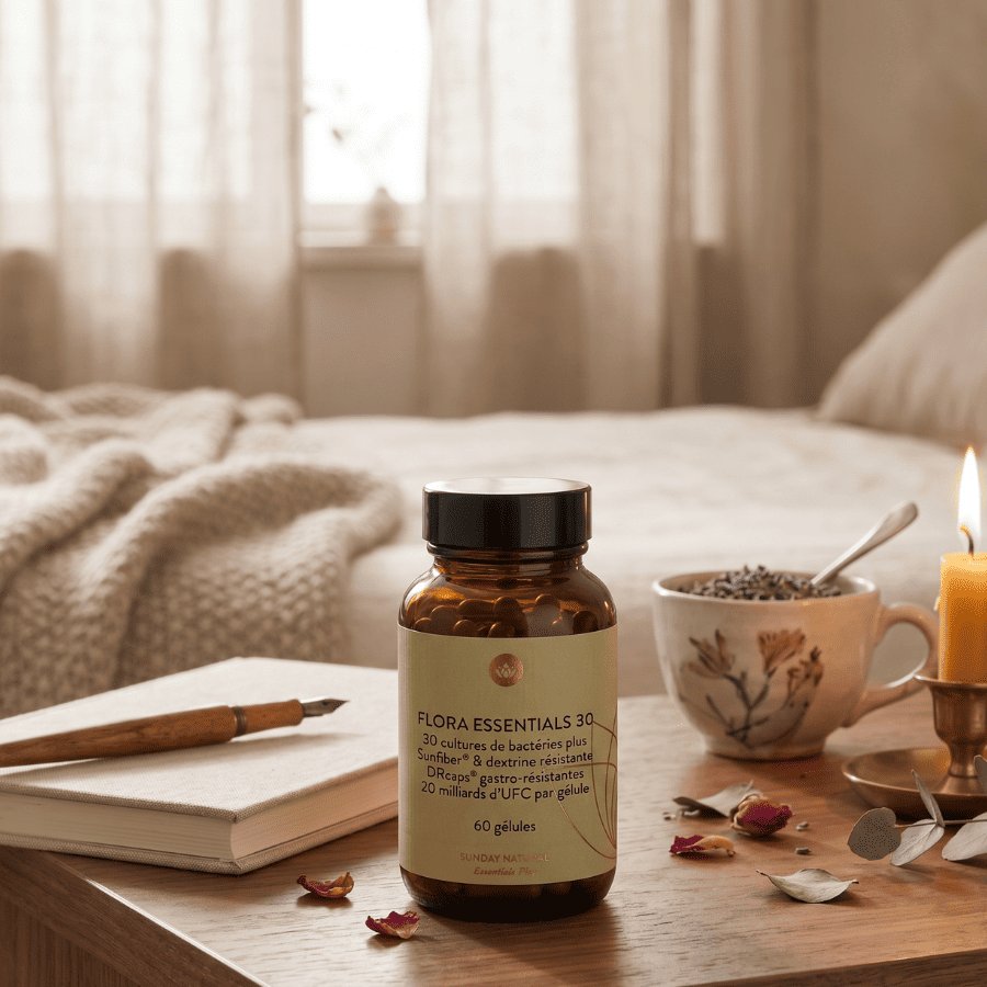 30 souches probiotiques pour le confort intestinal et l'équilibre de la flore
