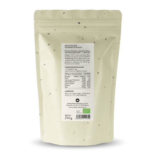 Bio Maca Schwarz Pulver Roh