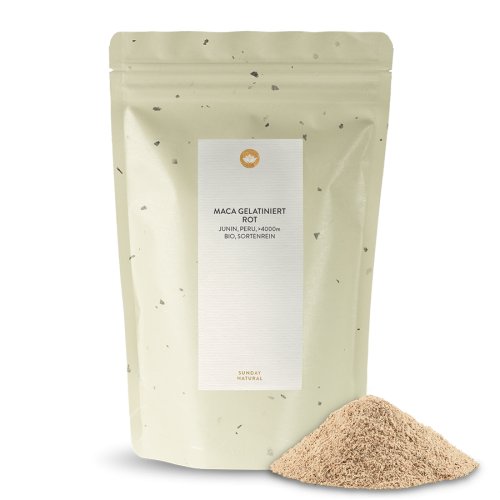 Bio Maca Rot Gelatiniert